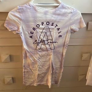 Aeropostale tie-dye classic crew logo tee